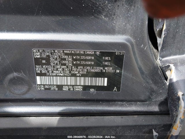 Toyota Rav4 Xse Hybrid 2021 2T3E6RFV4MW014531 Image 9