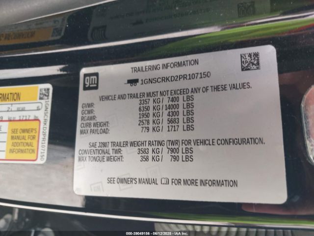1GNSCRKD2PR107150 Chevrolet l84