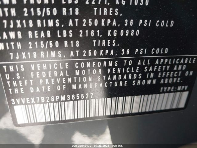 3VVEX7B28PM365527 Volkswagen Taos 1.5t Se