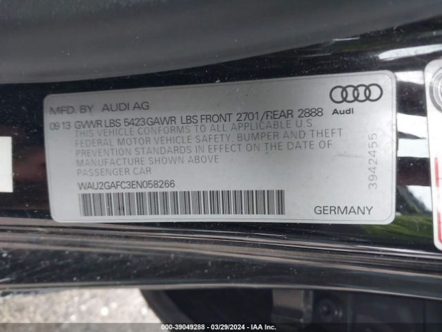 WAU2GAFC3EN058266 Audi A7 3.0t Premium Plus