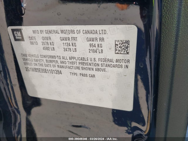 Chevrolet Impala Limited Lt 2014 2G1WB5E35E1101284 Image 9