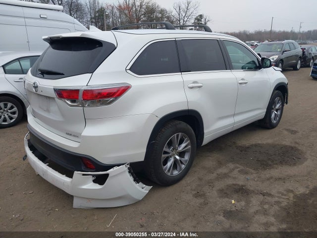 Toyota Highlander Xle V6 2015 5TDJKRFH3FS082294 Image 4