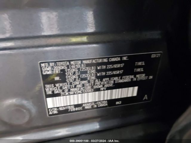2T3K1RFV2MC132063 Toyota RAV4 LE