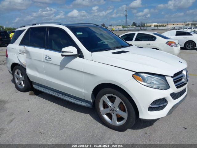 Aukcja sprzedaży 2018 Mercedes-benz Gle 350, vin: 4JGDA5JB1JB019119, numer aukcji: 39051218