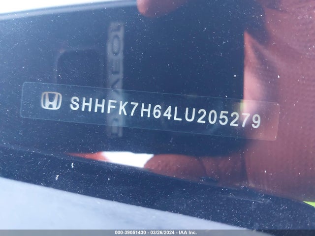 Honda CIVIC EX 2020 SHHFK7H64LU205279 Image 9