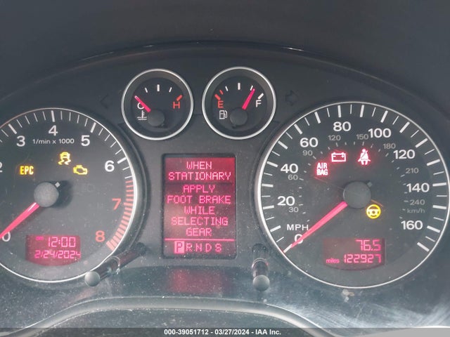 39051712 :رقم المزاد ، WAUMF78P16A003323 vin ، 2006 Audi A3 2.0t مزاد بيع