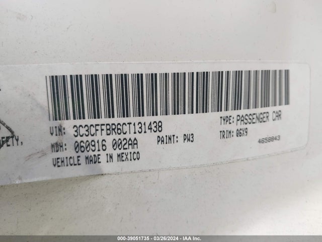 2012 FIAT 500 3C3CFFBR6CT131438 Photo 8