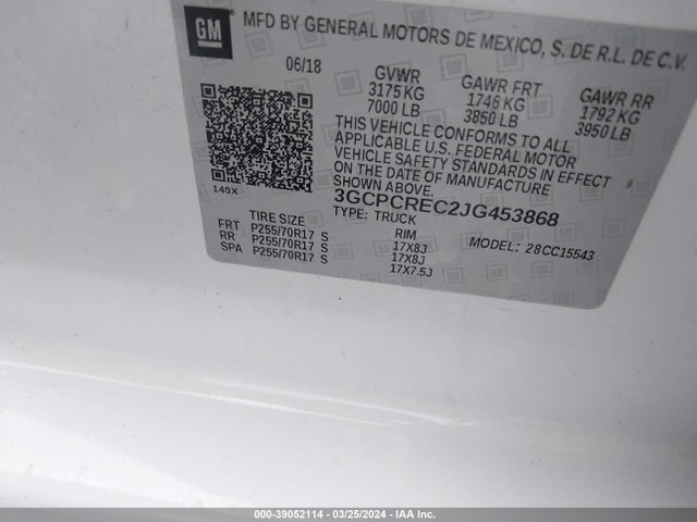 Chevrolet Silverado 1500 1lt 2018 3GCPCREC2JG453868 Image 9
