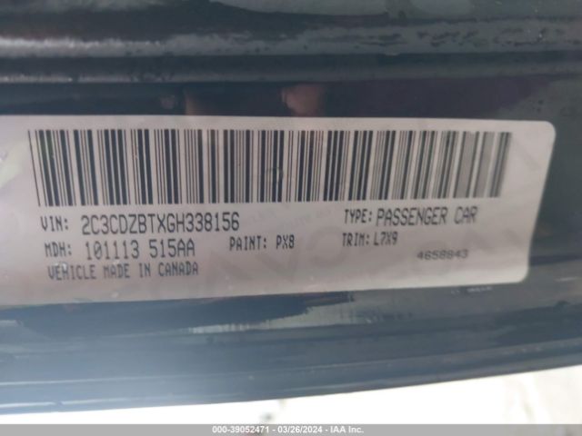 2C3CDZBTXGH338156 Dodge Challenger R/t