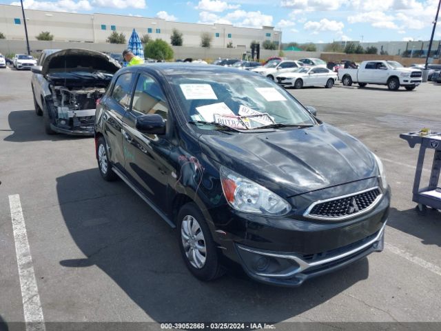 39052868 :رقم المزاد ، ML32A3HJ3JH002075 vin ، 2018 Mitsubishi Mirage Es مزاد بيع