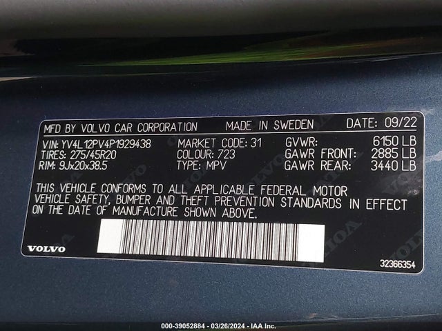YV4L12PV4P1929438 Volvo Xc90 B5 Core