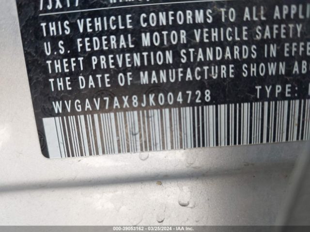 WVGAV7AX8JK004728 Volkswagen Tiguan Limited 2.0t