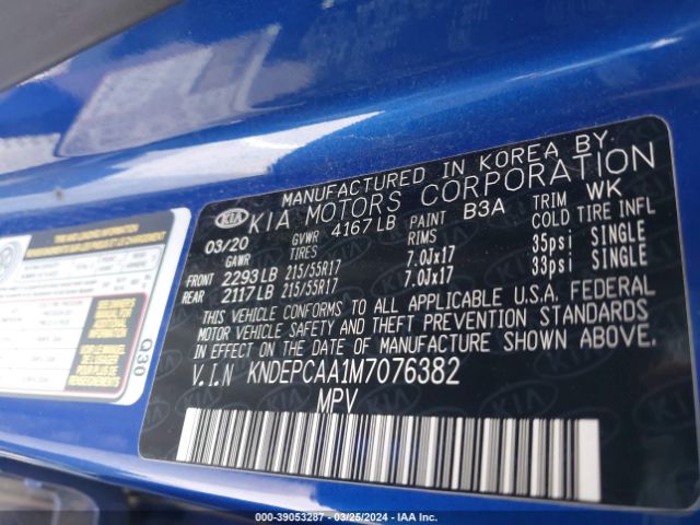 KNDEPCAA1M7076382 KIA Seltos Lx