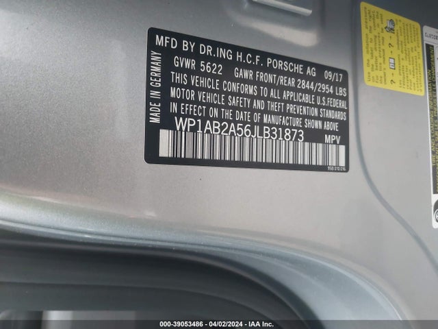 2018 PORSCHE MACAN WP1AB2A56JLB31873 Photo 8