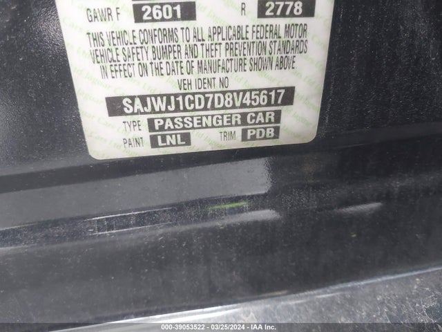 2013 JAGUAR XJ SAJWJ1CD7D8V45617 Photo 8