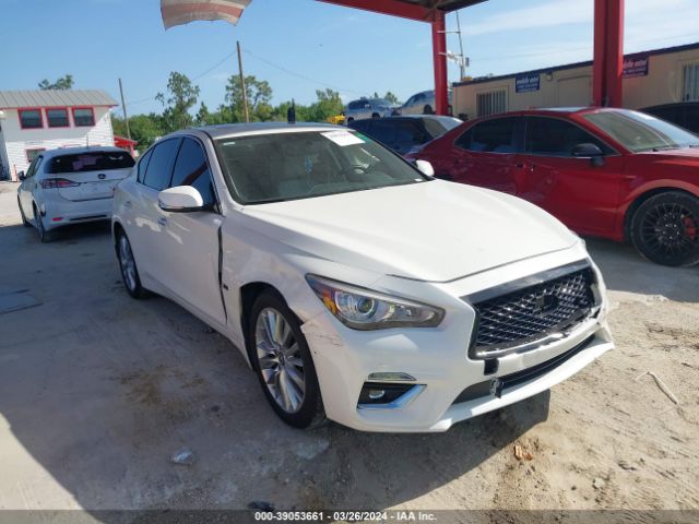 2020 Infiniti Q50 Luxe მანქანა იყიდება აუქციონზე, vin: JN1EV7AP1LM209016, აუქციონის ნომერი: 39053661