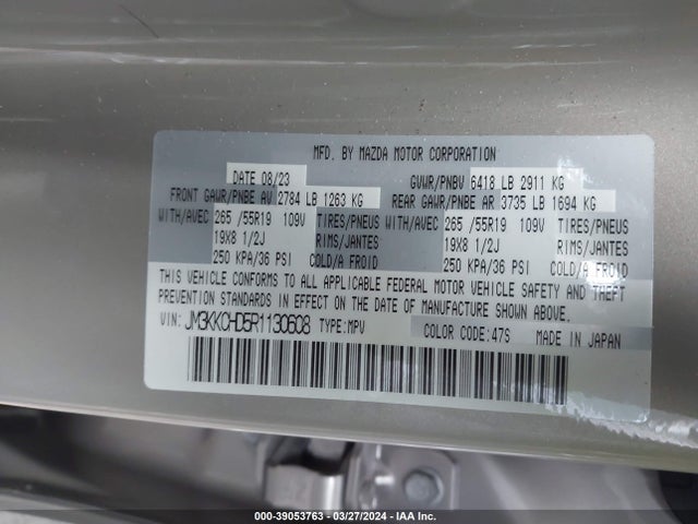 Mazda Cx-90 3.3 Turbo Preferred Plus 2024 JM3KKCHD5R1130608 Image 9