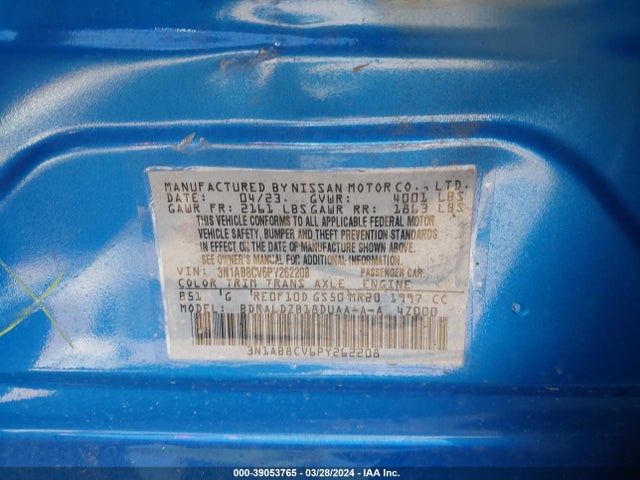 Nissan Sentra Sv Xtronic Cvt 2023 3N1AB8CV6PY262208 Image 9