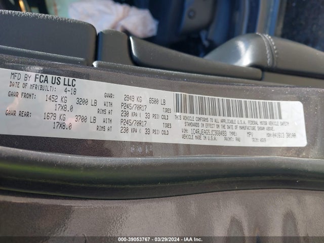 Jeep Grand Cherokee Laredo E 4x2 2018 1C4RJEAG5JC368493 Image 9