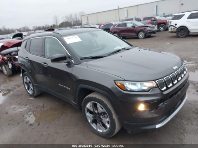 Auction sale of the 2022 Jeep Compass Limited, vin: 3C4NJDCB1NT125140, lot number: 39053944