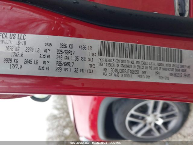 3C4NJCBB2JT468951 Jeep Compass Sun And Wheel Fwd