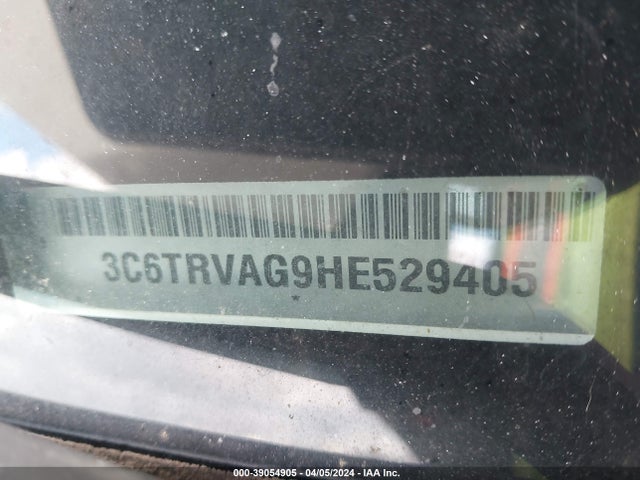 3C6TRVAG9HE529405 RAM Promaster 1500 Low Roof 136 Wb