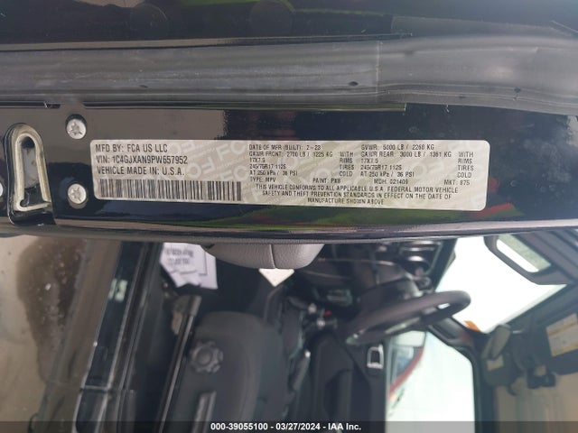 1C4GJXAN9PW657952 Jeep Wrangler 2-door Sport S 4x4
