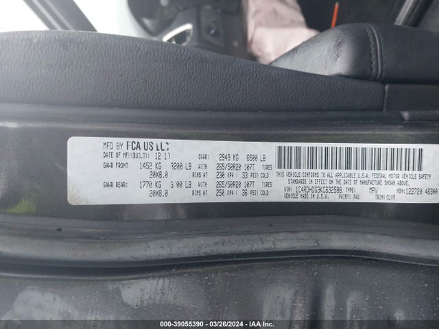 Dodge Durango Gt Plus Rwd 2019 1C4RDHDG3KC632588 Image 9