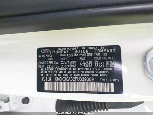 Hyundai Kona N Line 2023 KM8K3CA32PU039309 Image 9