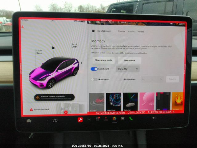 5YJYGAEE3MF187850 Tesla Model Y Long Range Dual Motor All-wheel Drive