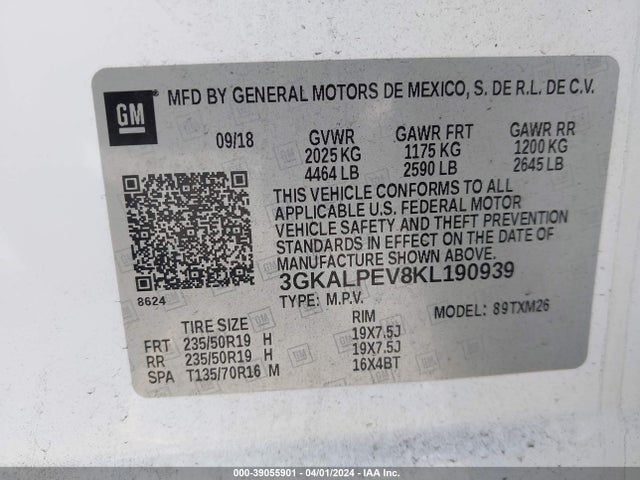 GMC Terrain Slt 2019 3GKALPEV8KL190939 Image 9