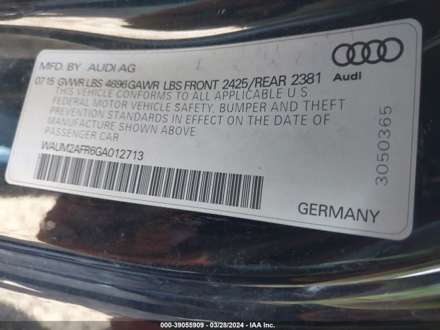 Audi A5 2.0t Premium 2016 WAUM2AFR6GA012713 Image 9