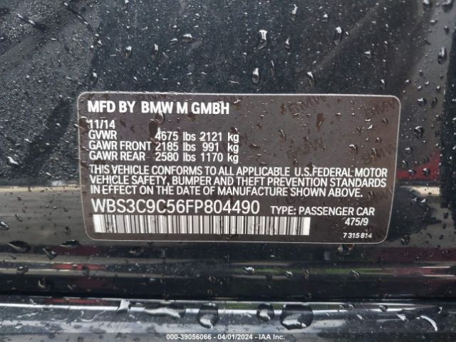 WBS3C9C56FP804490 BMW M3