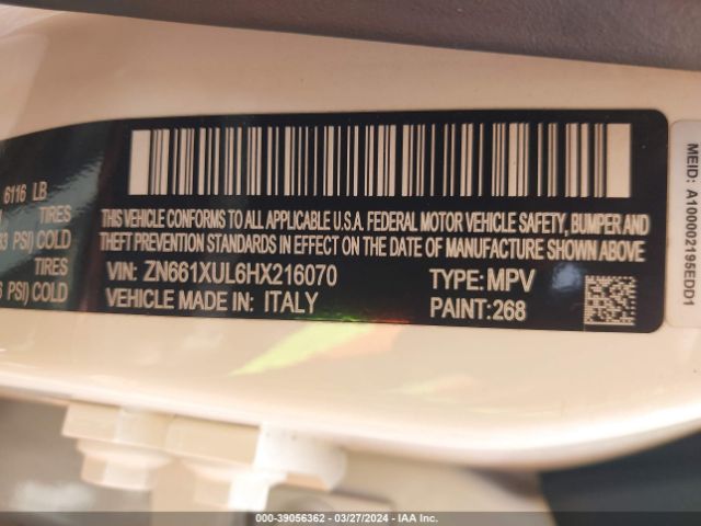 ZN661XUL6HX216070 Maserati Levante