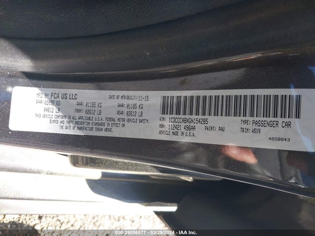 1C3CCCABXGN154285 Chrysler 200 Limited