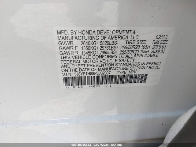 Acura Mdx Advance Package 2023 5J8YE1H88PL032337 Image 9