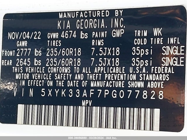 KIA Sportage Ex 2023 5XYK33AF7PG077828 Image 9