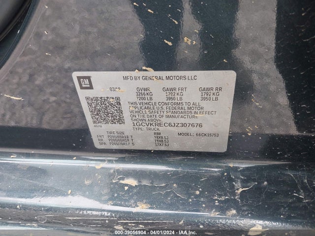 Chevrolet Silverado 1500 2lt 2018 1GCVKREC6JZ307676 Image 9