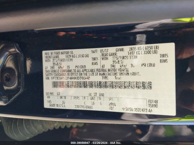 1FTEW1CP4HKD70340 Ford F-150 Xl