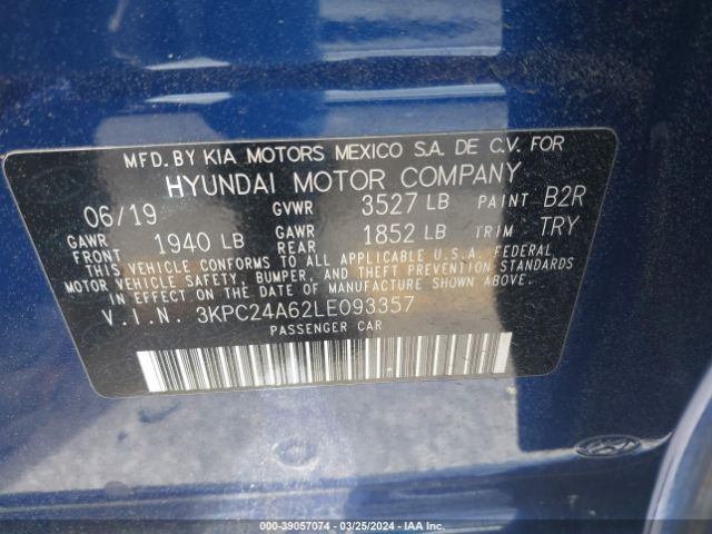 3KPC24A62LE093357 Hyundai ACCENT SE