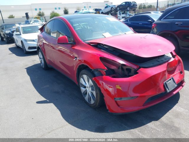 2021 Tesla Model Y Long Range Dual Motor All-wheel Drive მანქანა იყიდება აუქციონზე, vin: 5YJYGDEE3MF060419, აუქციონის ნომერი: 39057460