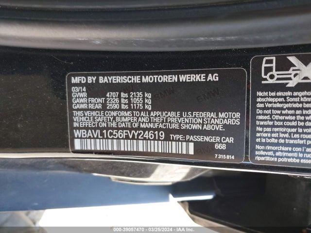 BMW X1 Xdrive28i 2015 WBAVL1C56FVY24619 Image 9