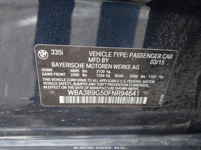 WBA3B9G50FNR94641 BMW 335i Xdrive