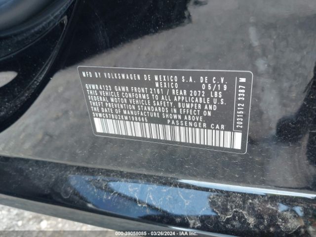 3VWC57BU2KM198665 Volkswagen Jetta 1.4t R-line/1.4t S/1.4t Se