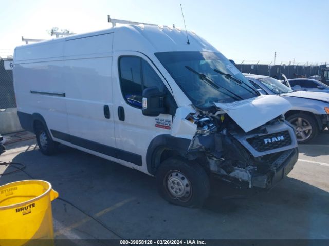 Auction sale of the 2020 Ram Promaster 3500 Cargo Van High Roof 159 Wb Ext, vin: 3C6URVJG6LE120047, lot number: 39058128