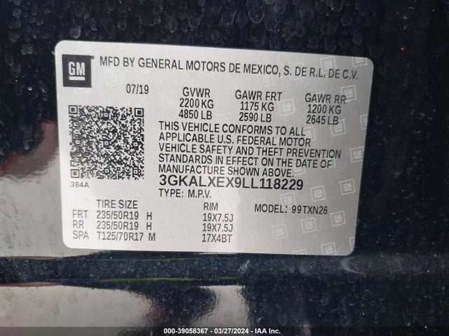 GMC Terrain Awd Denali 2020 3GKALXEX9LL118229 Image 9