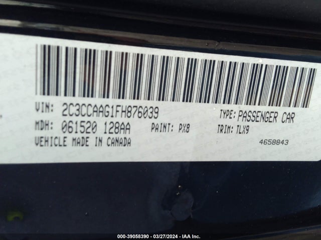 Chrysler 300 Limited 2015 2C3CCAAG1FH876039 Image 9