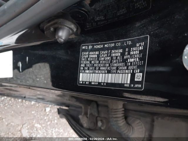 JHMCR6F77HC025674 Honda Accord Hybrid Touring