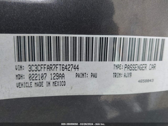 2015 FIAT 500 3C3CFFAR7FT642744 Photo 8