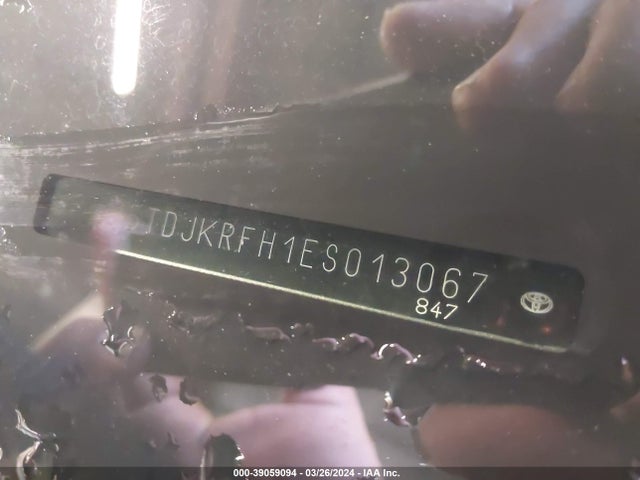 Toyota Highlander Xle V6 2014 5TDJKRFH1ES013067 Image 9